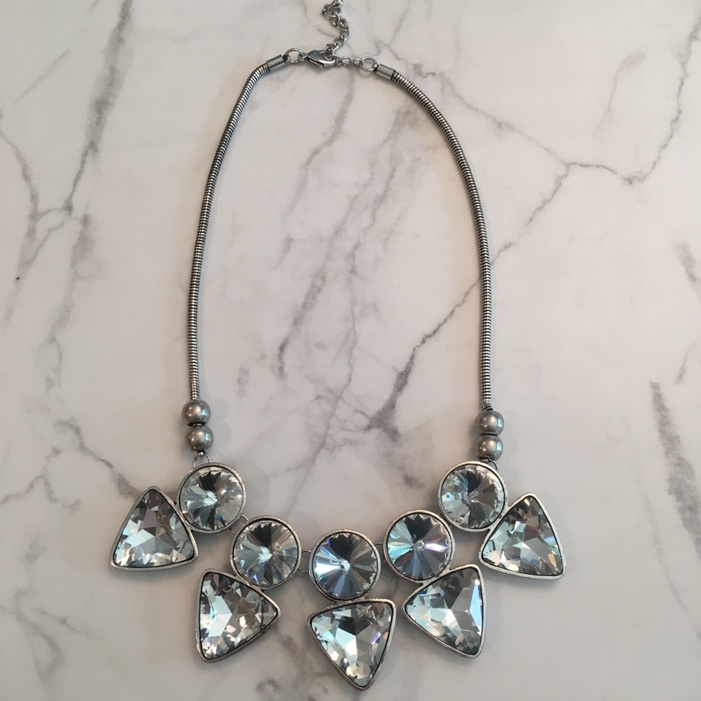 Boutique • BLINGED OUT sterling necklace
